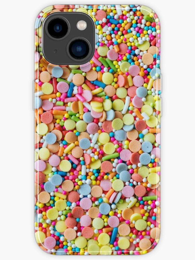 Rainbow Sprinkles Phone Case Donut Clear Case for iPhone 15 14 