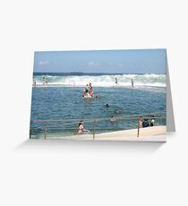 Newcastle Ocean Baths Greeting Card