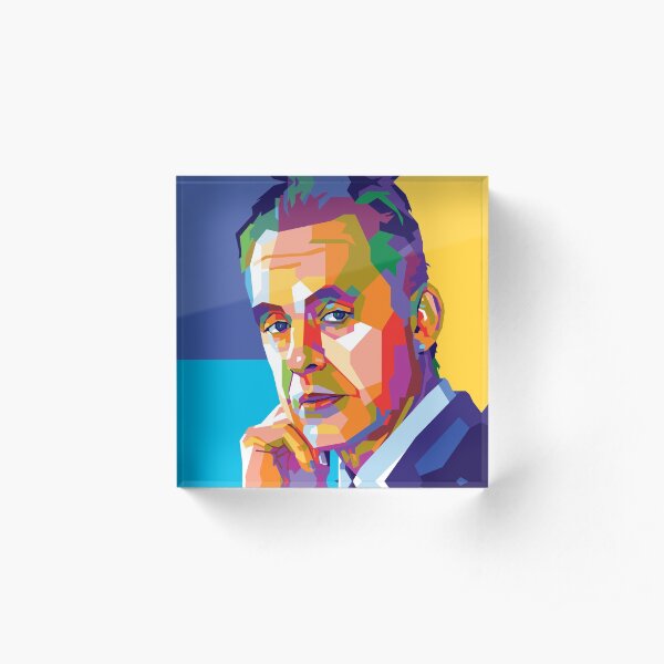 Jordan Peterson - Father of the Internet (Abstract) Acrylic Block