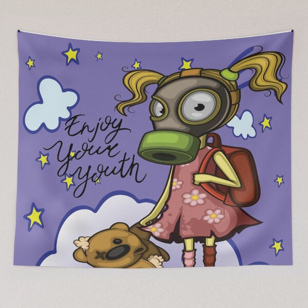 Item preview, Enjoy Your Youth Pollution Girl Pollution Rise Against Pollution Polluted World designed and sold by ProjectX23.