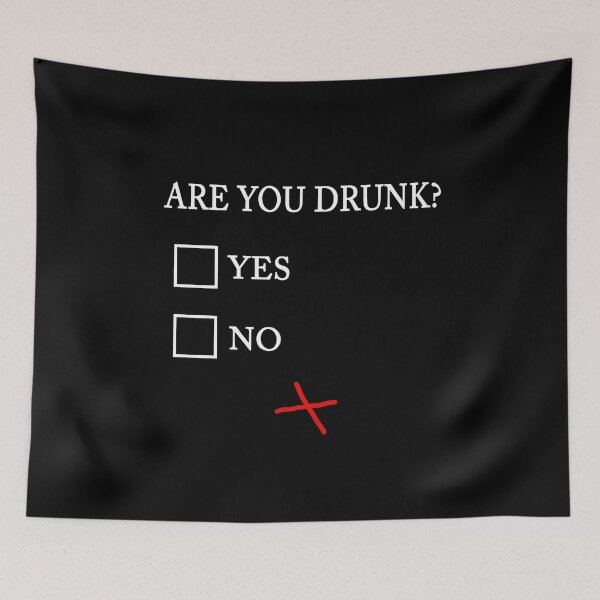 Item preview, Are You Drunk? Cool Funny Alcohol Drink Design designed and sold by overstyle.