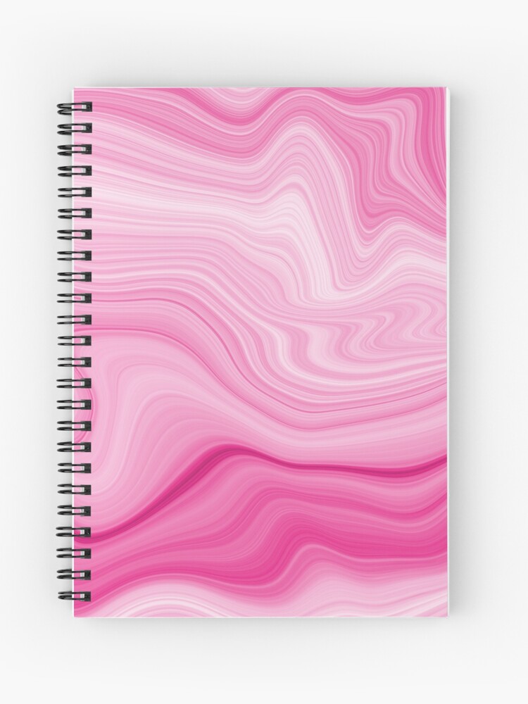 Hot Pink Watercolor Liquid Marble Spiral Notebook for Sale by  newburyboutique