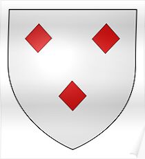 French France Coat of Arms 17240 Blason Lantivy Leviston Poster