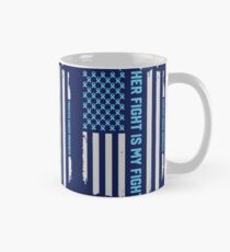 Prostate Cancer Awareness Ribbon American Flag Mug
