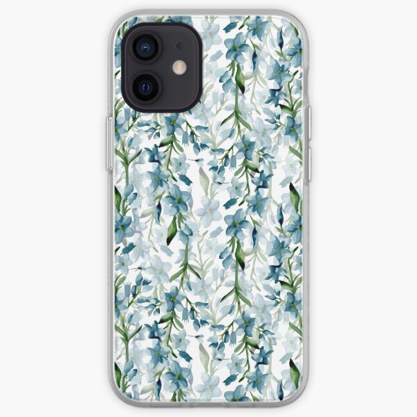 Ramas azules Funda blanda para iPhone