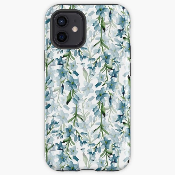 Branches bleues Coque antichoc iPhone
