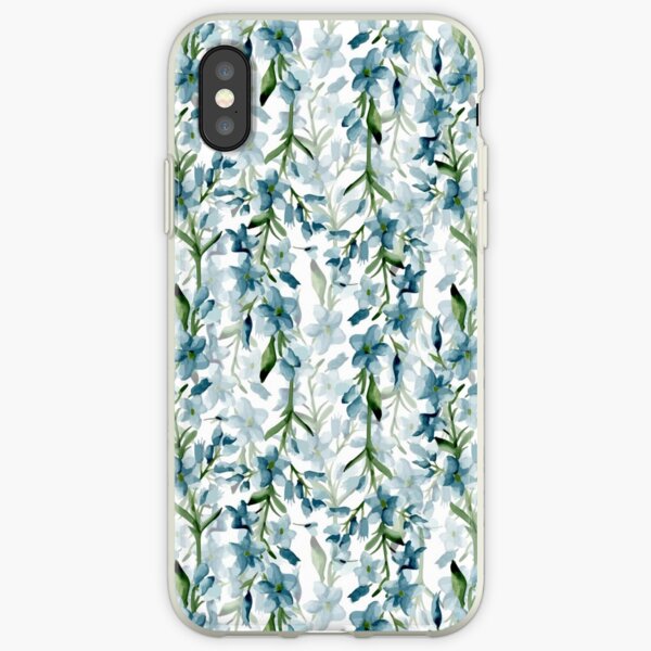 Blue branches iPhone Soft Case