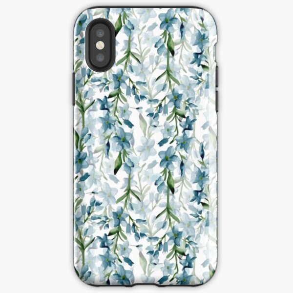 Branches bleues Coque antichoc iPhone