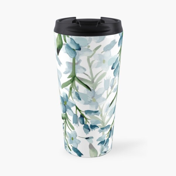 Ramas azules Taza de café de viaje