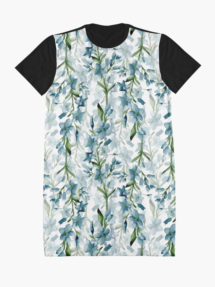 Alternate view of Blue branches Graphic T-Shirt Dress