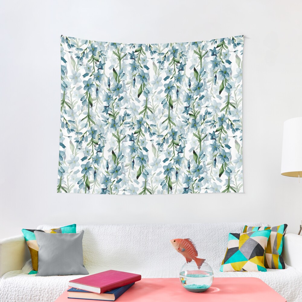 Blue branches Tapestry