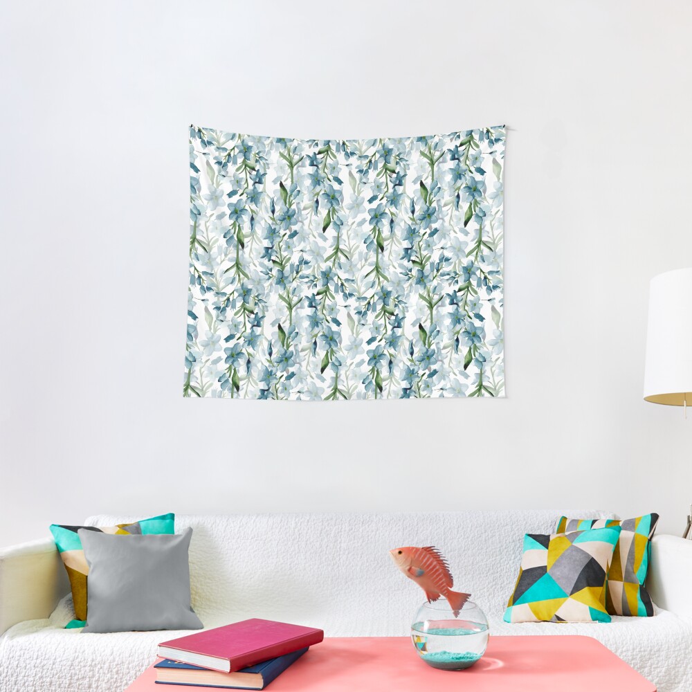 Blue branches Tapestry