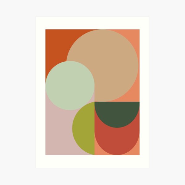 Abstract Geometric 2 #fallwinter #colortrend #decor Art Print