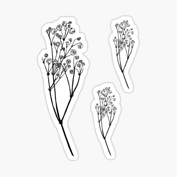 Babys Breath Stickers Redbubble