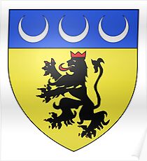 French France Coat of Arms 17244 Blason Laragne Monteglin Poster