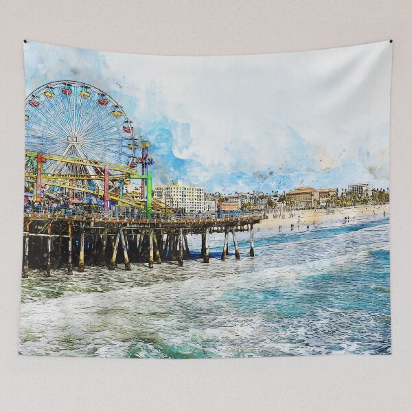 Item preview, Santa Monica, California designed and sold by AM FineArtPrints.