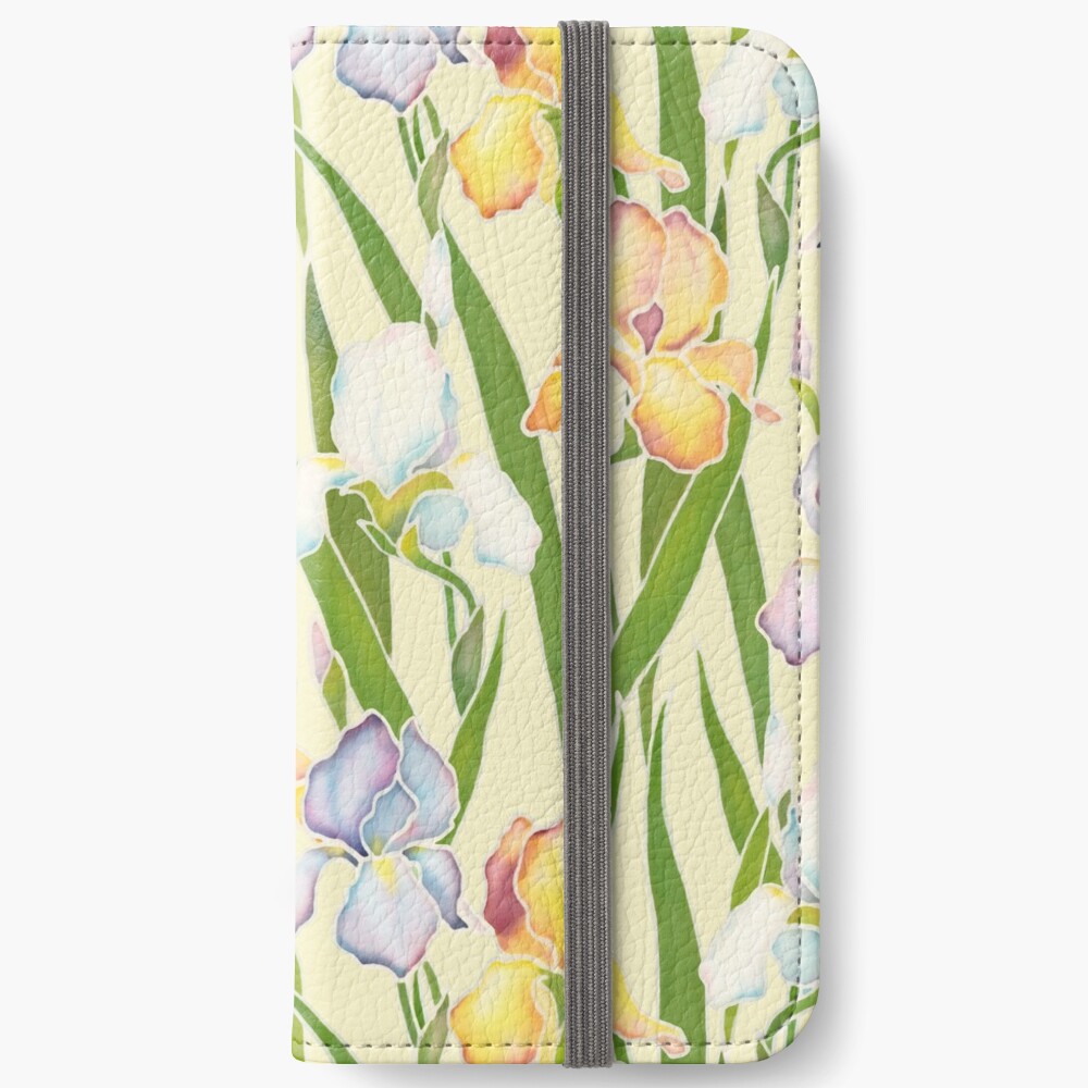 Creamy Irises iPhone Wallet