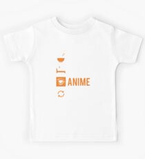 Eat Sleep Anime Repeat - Funny Animes Gift Kids Tee