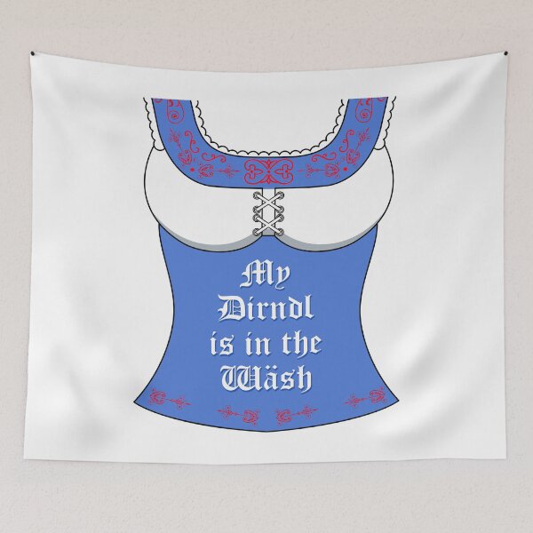 Item preview, My Dirndl is in the Wash (Blue) designed and sold by augenpulver.