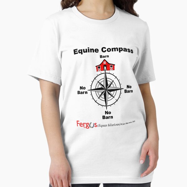 Item preview, Fergus the Horse: Equine Compass (black) designed and sold by Jean Abernethy.