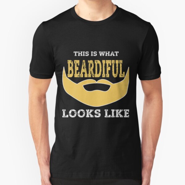 Respect The Beard MENS T-SHIRT birthday bearded man facial hair alpha funny