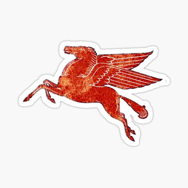 Mobil Oil Pegasus vintage sign USA Sticker