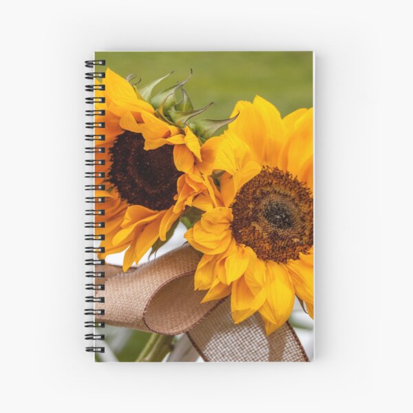 Sunflowers on a Wedding Day Spiral Notebook