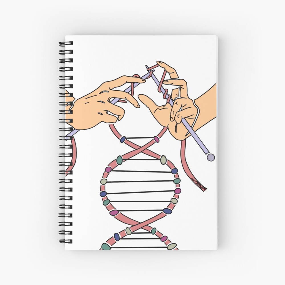 Knitting Together Life (DNA) Spiral Notebook