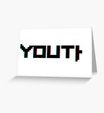 YOUTH Retro Illusion Pixel Art Greeting Card