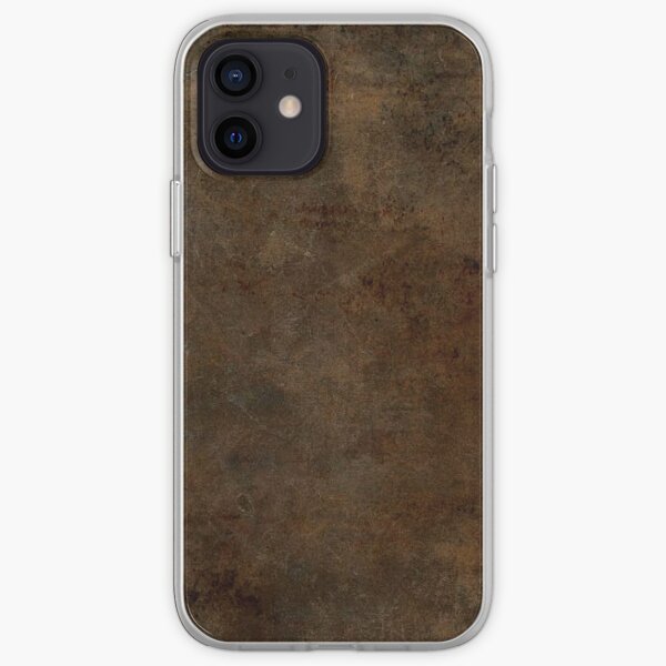 Brown Worn Out Leather iPhone Soft Case