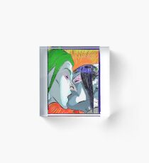 Comic kiss Acrylic Block