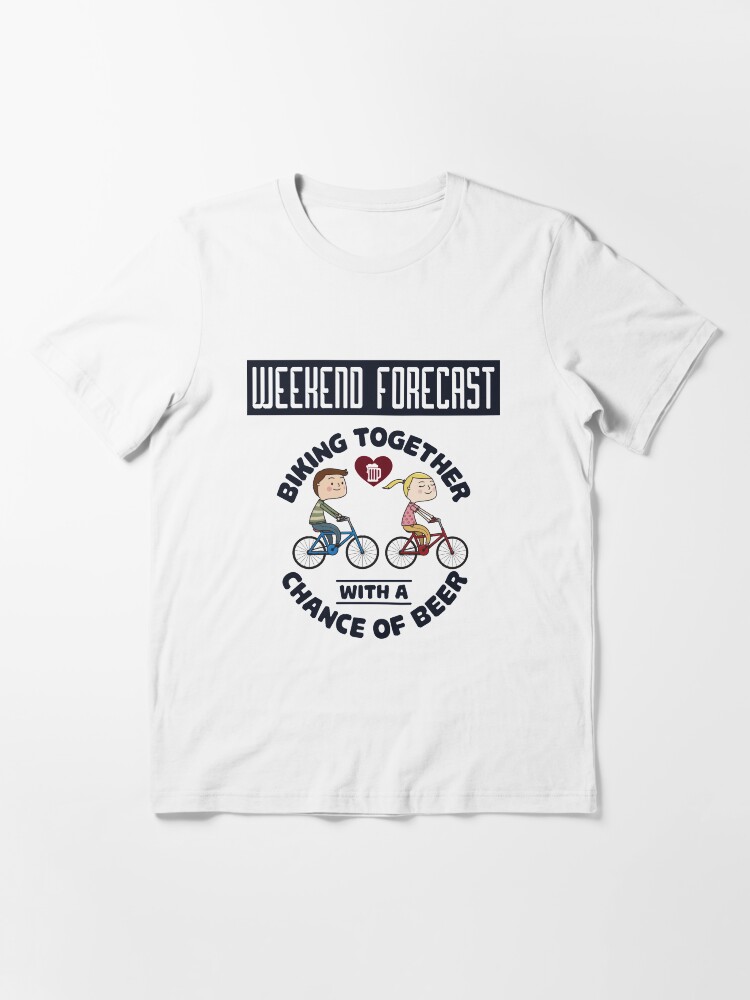 Alternative Ansicht von Weekend Forecast Biking Couple - Funny Cycling Gift Essential T-Shirt