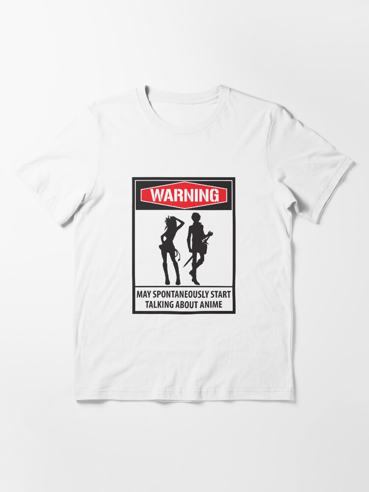 Alternative Ansicht von Warning May Spontaneously Start Talking About Anime - Funny Animes Gift Essential T-Shirt