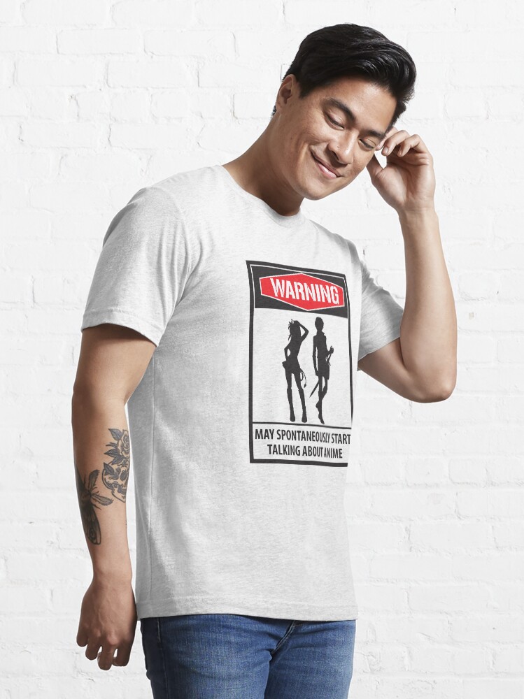 Alternative Ansicht von Warning May Spontaneously Start Talking About Anime - Funny Animes Gift Essential T-Shirt
