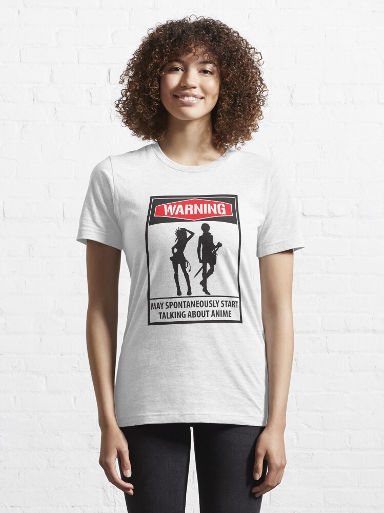 Alternative Ansicht von Warning May Spontaneously Start Talking About Anime - Funny Animes Gift Essential T-Shirt