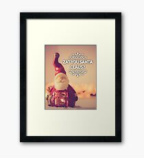 Zat You Santa Claus Framed Print