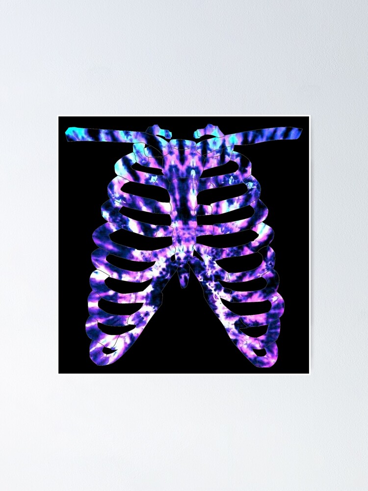 Thumbnail 1 of 3, Poster, Tie Dye Rib Cage designed and sold by Jessay.