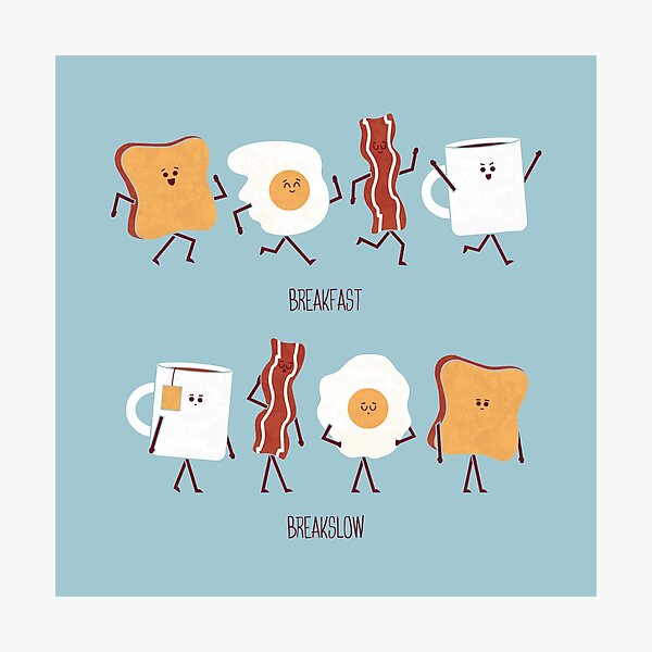 Item preview, Opposites - Breakfast designed and sold by HandsOffMyDinosaur.