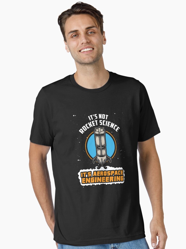 Thumbnail 1 von 7, Essential T-Shirt, Rocket Science Aerospace Engineering - Funny Aviation Quotes Gift designt und verkauft von yeoys.