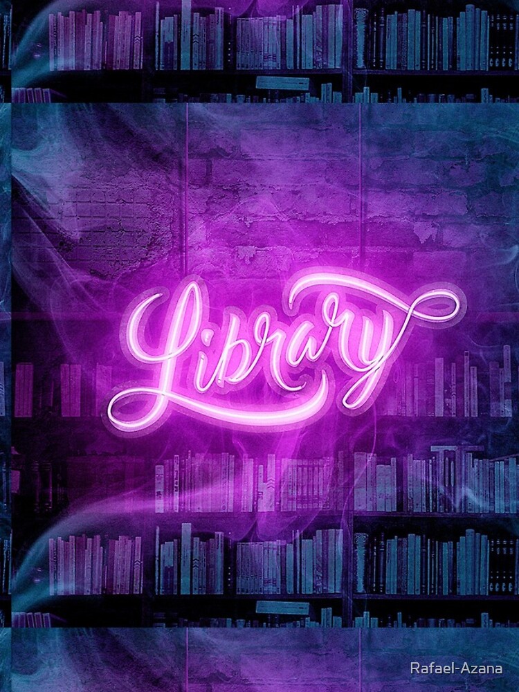 Thumbnail 5 of 5, iPhone Case, library Neon designed and sold by Rafael-Azana.