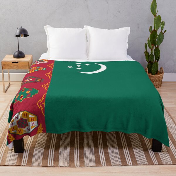 Item preview, Turkmenistan Flag designed and sold by YaelleDark.