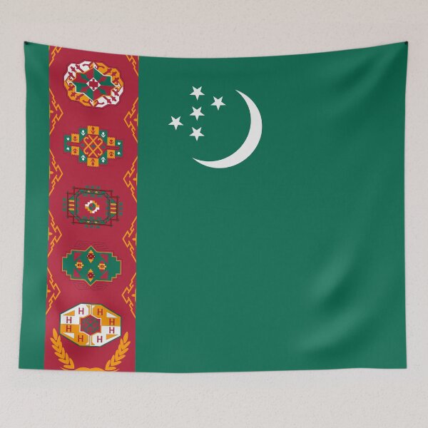 Item preview, Turkmenistan Flag designed and sold by YaelleDark.