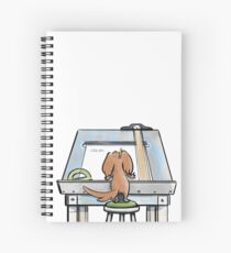 Potato, the Architect Puppy Spiral Notebook