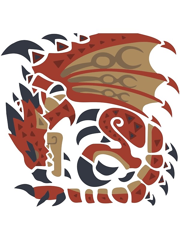  MONSTER HUNTER WORLD - Rathalos Monster Icon Design by 