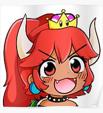 Redhead Bowsette Poster
