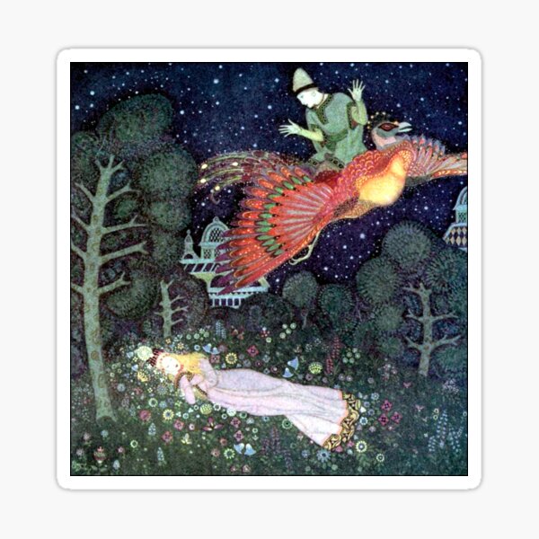 Item preview, The Firebird - Edmund Dulac's Fairy Book: Fairy Tales of the Allied Nations  designed and sold by forgottenbeauty.