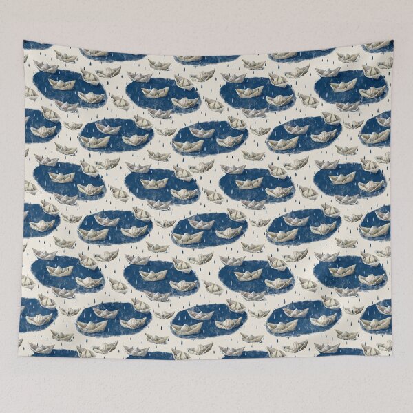 Item preview, Paper boats in puddles in the rain. designed and sold by zatmeniee.