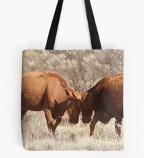 Cow tussle Tote Bag