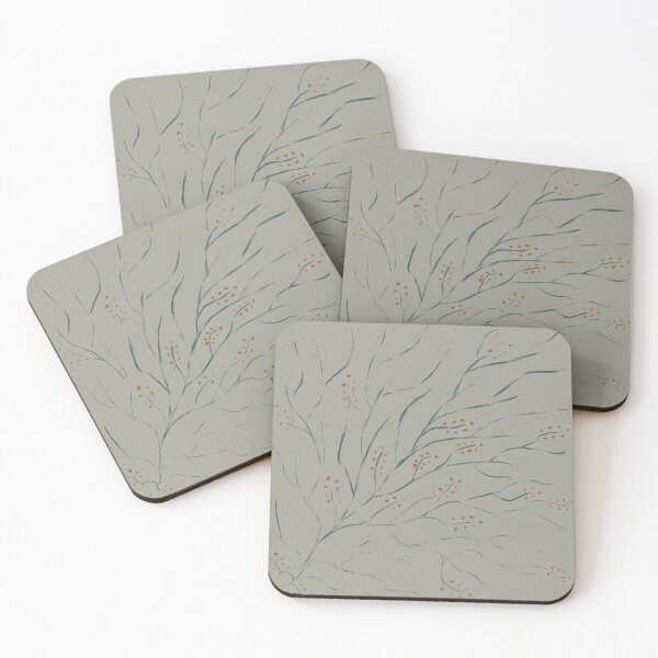 Item preview, Branches on pale grey green designed and sold by BlertaDK.