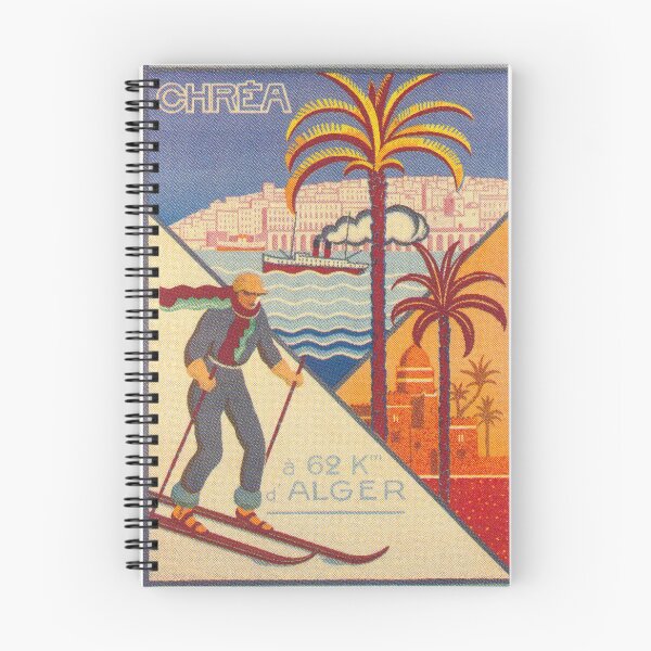 Artikelvorschau, Algerien Weinlese-Ski-Reise-Plakat entworfen und verkauft von vintagevivian.